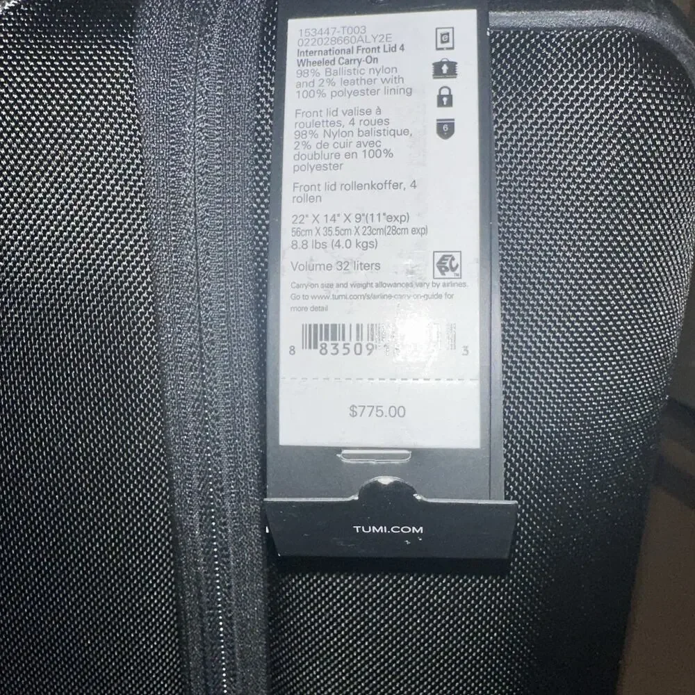 Tumi Merge Exclusive International Front Lid 4 Wheeled Carry-On 22